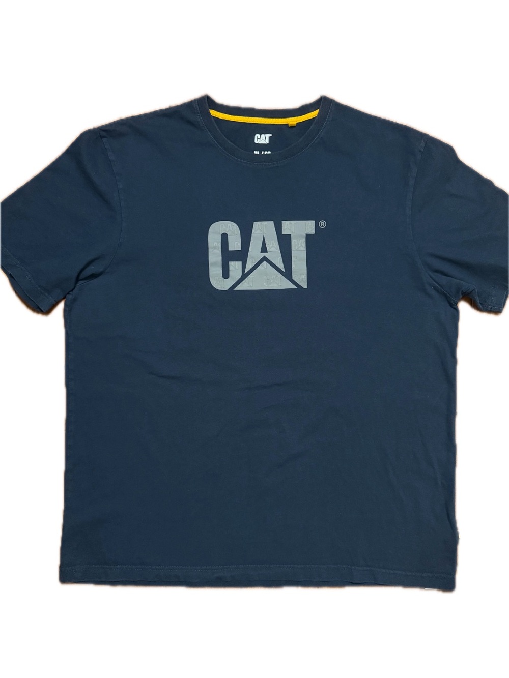 Caterpillar Navy Short Sleeve Logo Tee Workwear